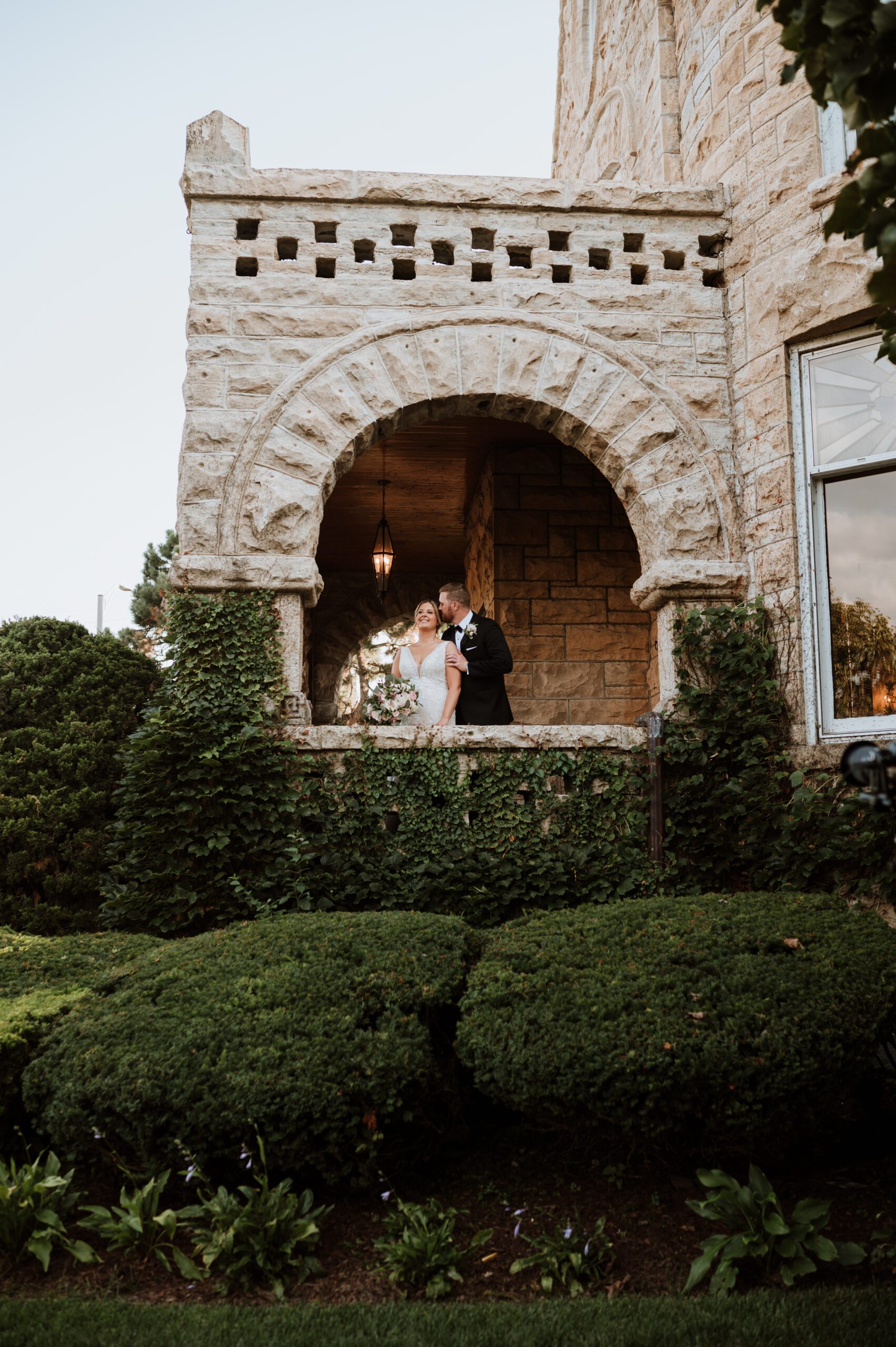 Bride and Groom at Patrick Haley mansion