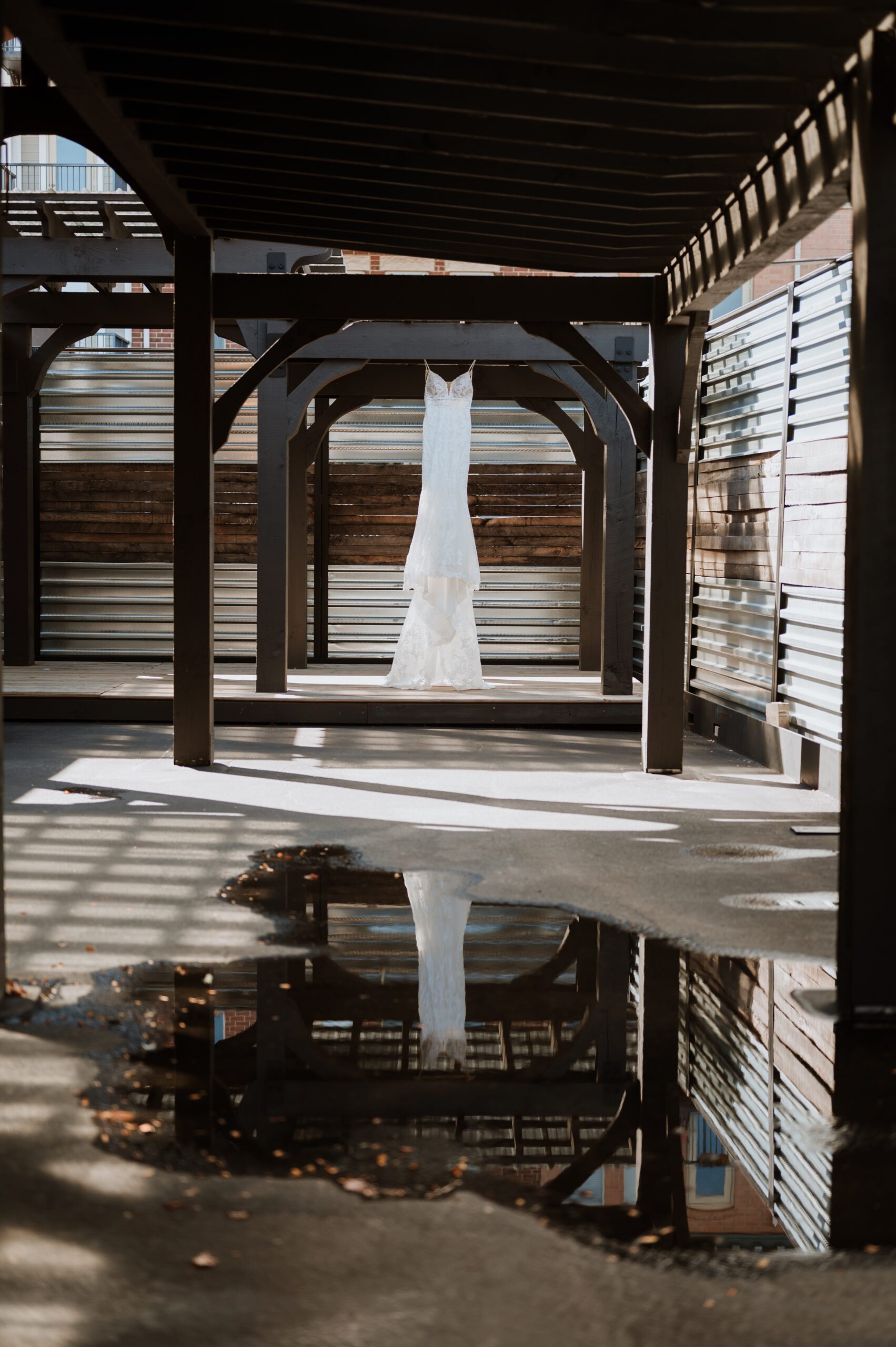 Wedding dress at The Bridge Lemont