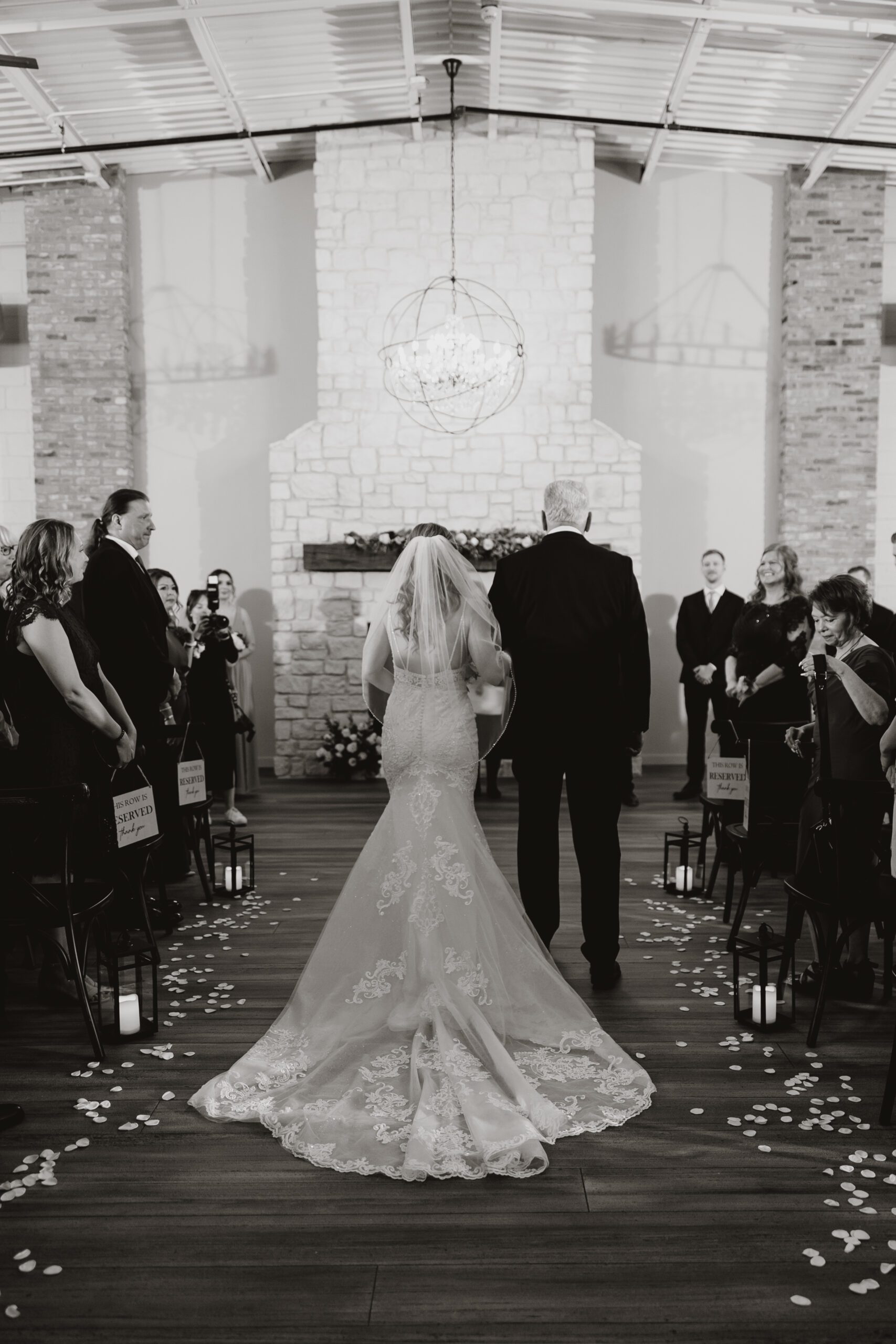 Wedding ceremony at The Bridge Lemont
