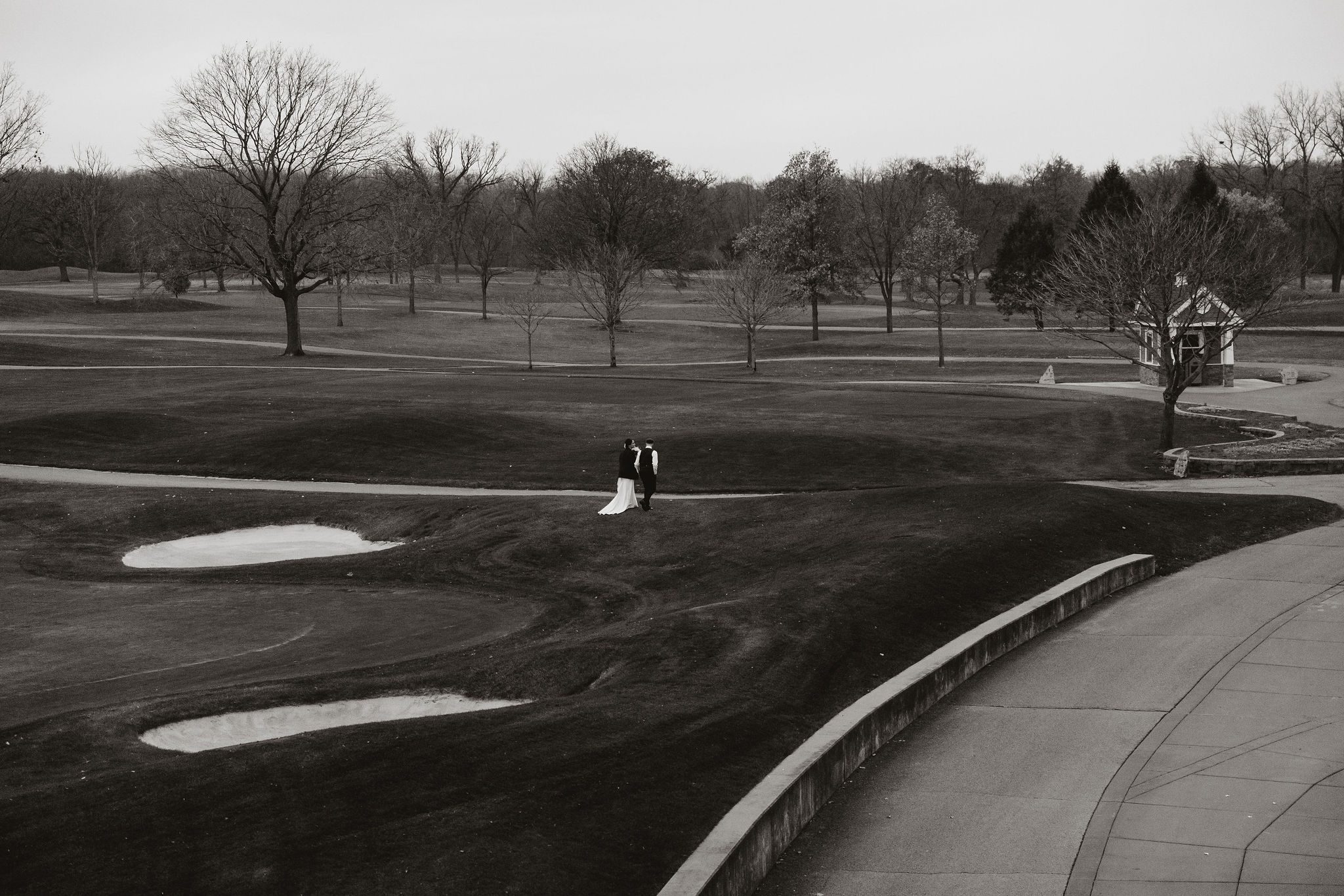 Arrowhead golf club wedding portrait