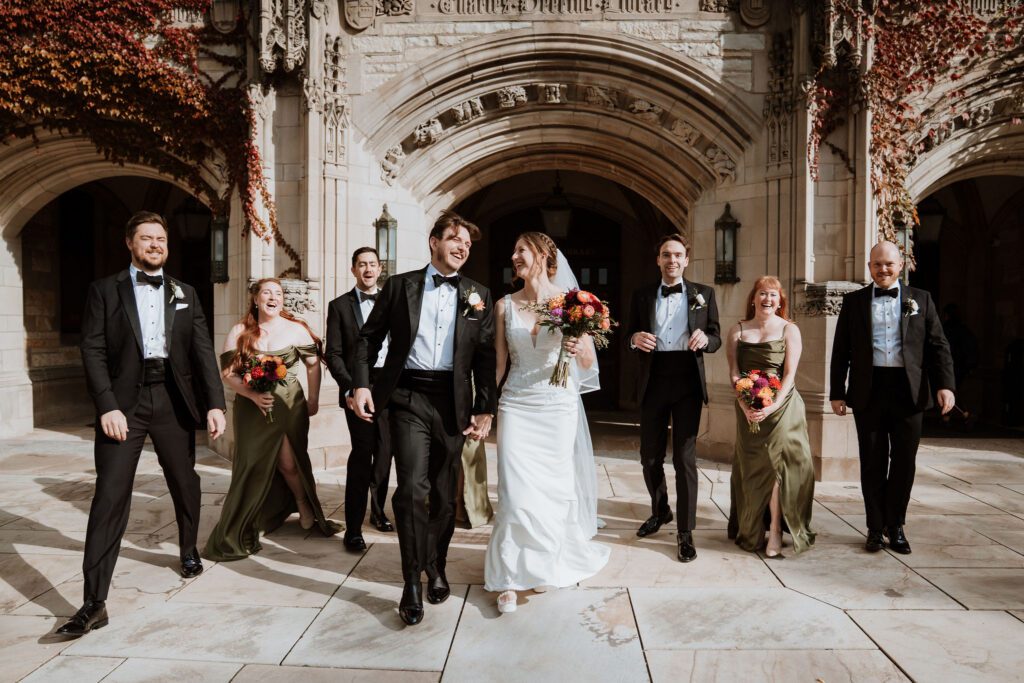 Chicago wedding bridal party timeline