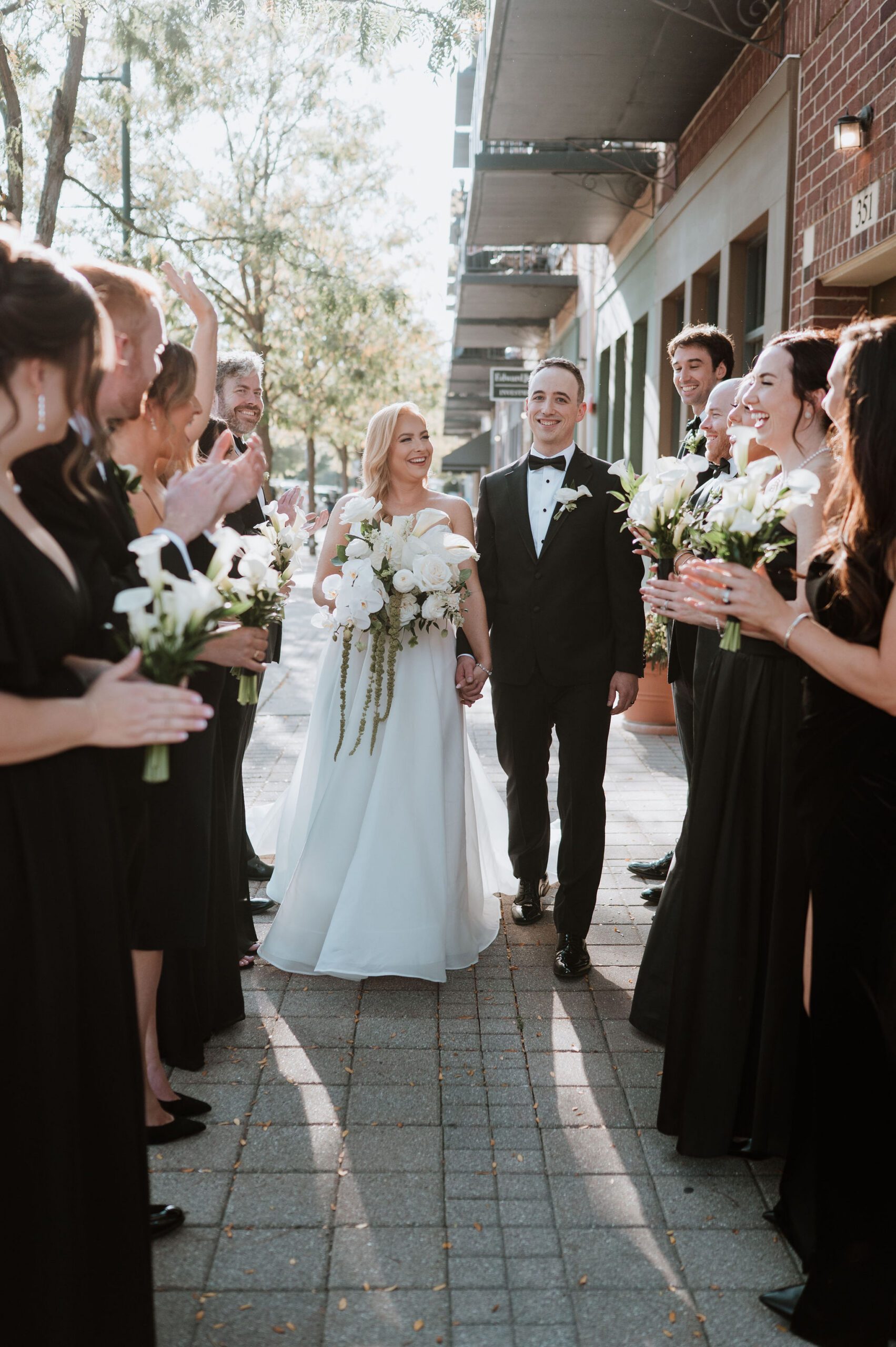 Lemont illinois bridal party photos near The Bridge