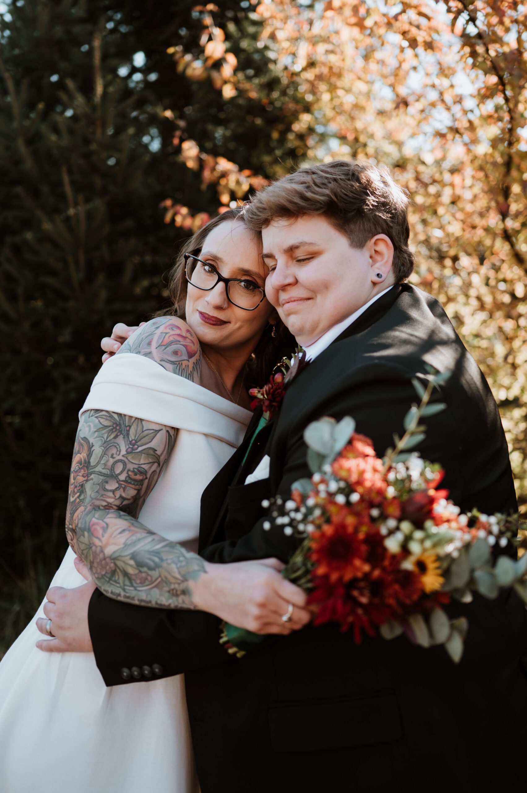 Wedding photo location at Cantigny Park with formal landscaping