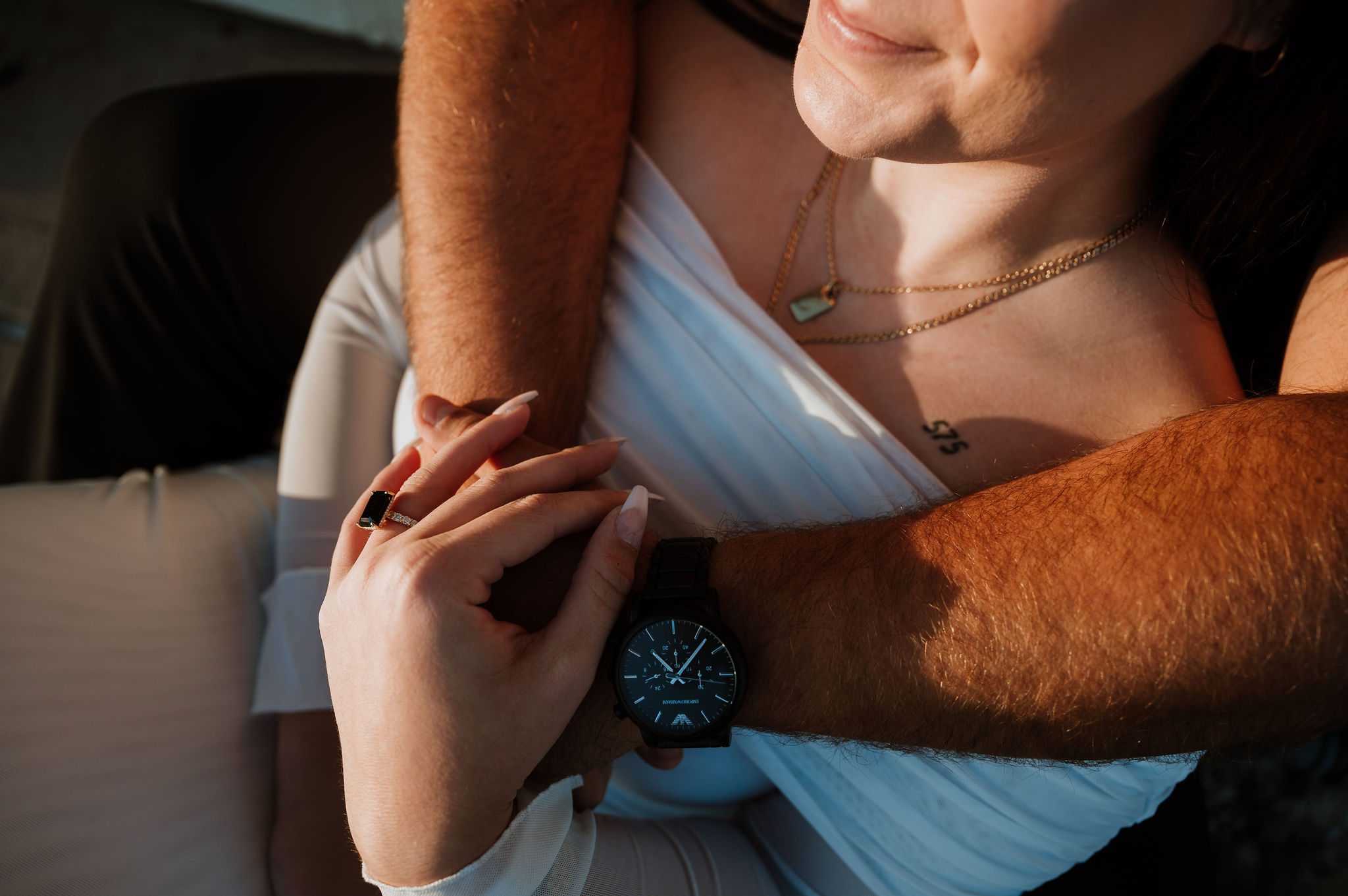 Wedding photo location in Downers Grove with charming streets