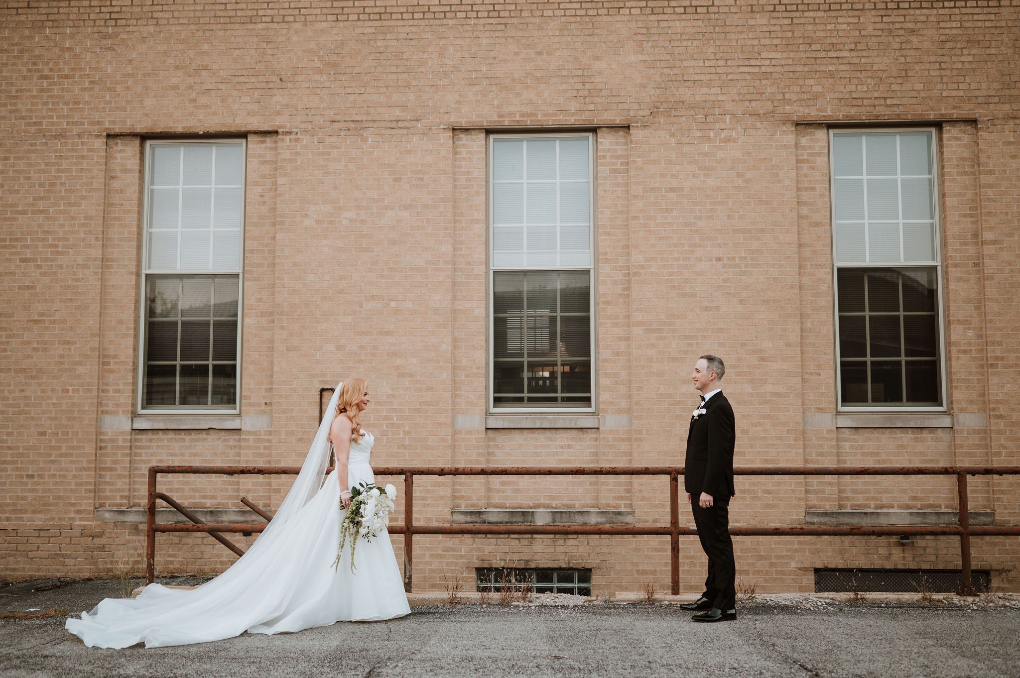 Downtown lemont Illinois wedding photos
