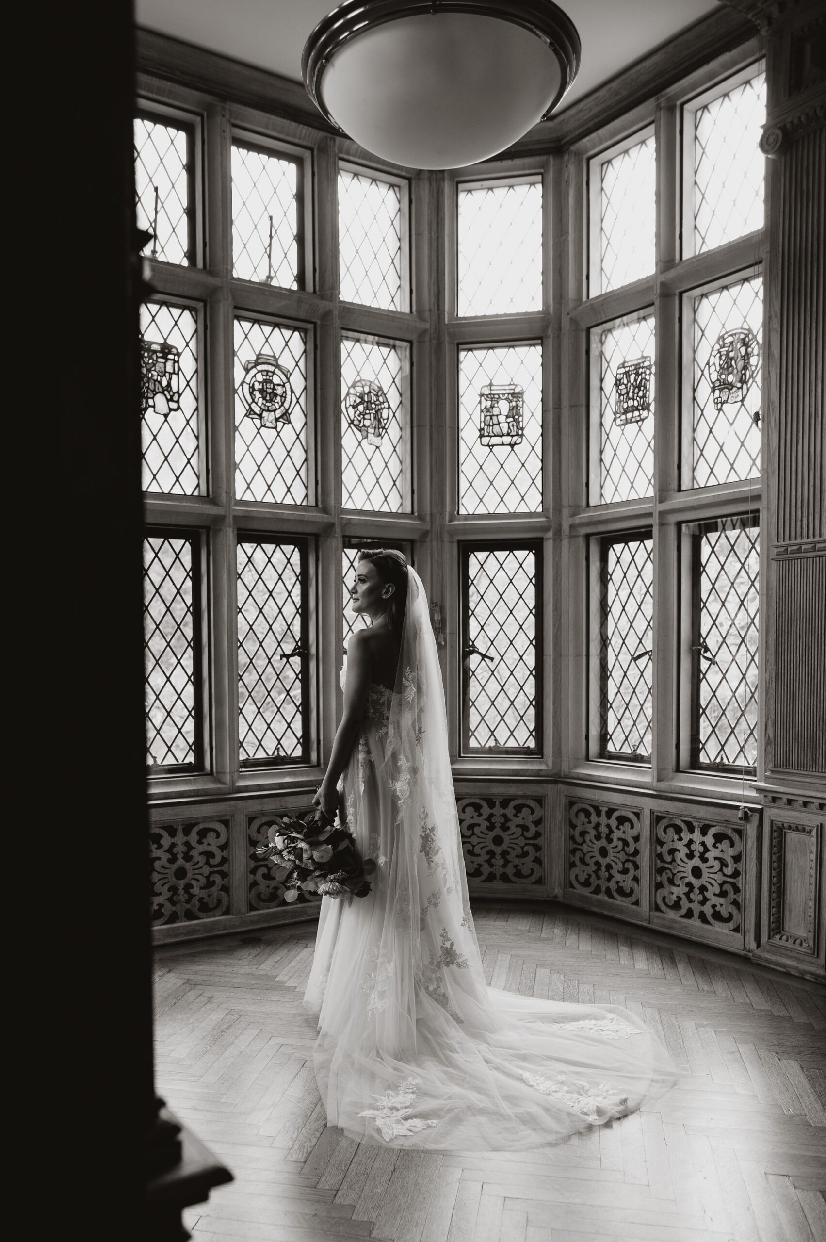 Morton Arboretum Thornhill Education Canter Wedding Photo