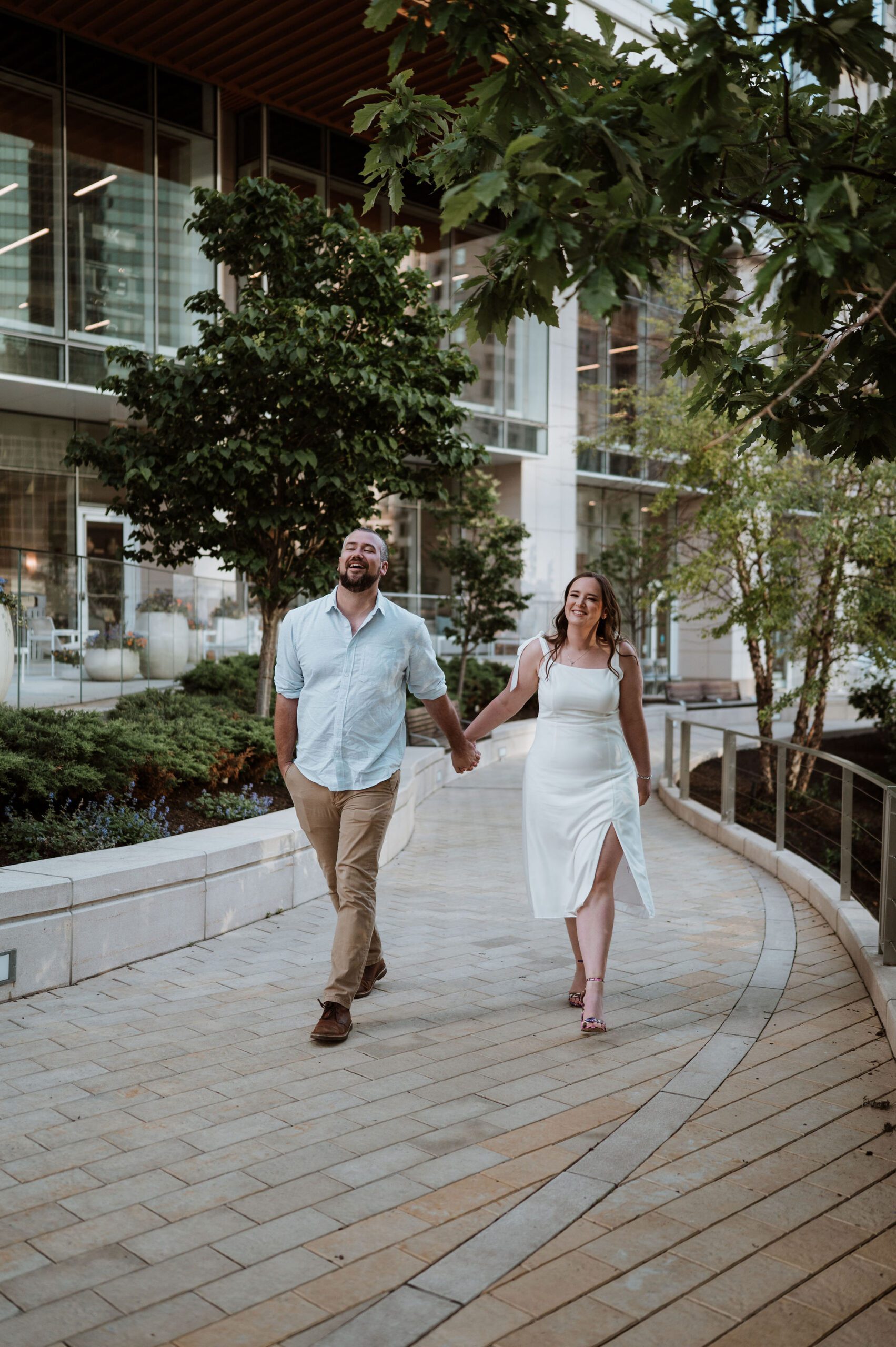 Urban wedding photos in River North Chicago